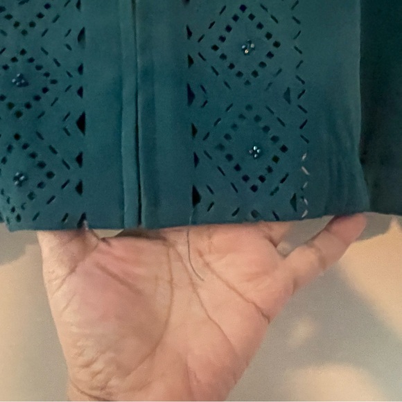 Alfred Dunner, 12, turquoise/aqua shade, UGC, beaded - Picture 4 of 7